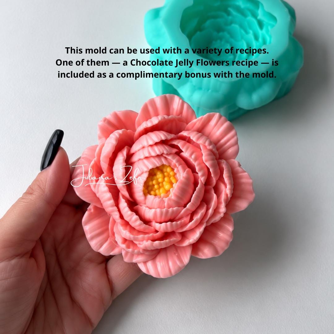 Peony Coral Charm New Silicone Mold | food grade marshmallow zefir decorating tool