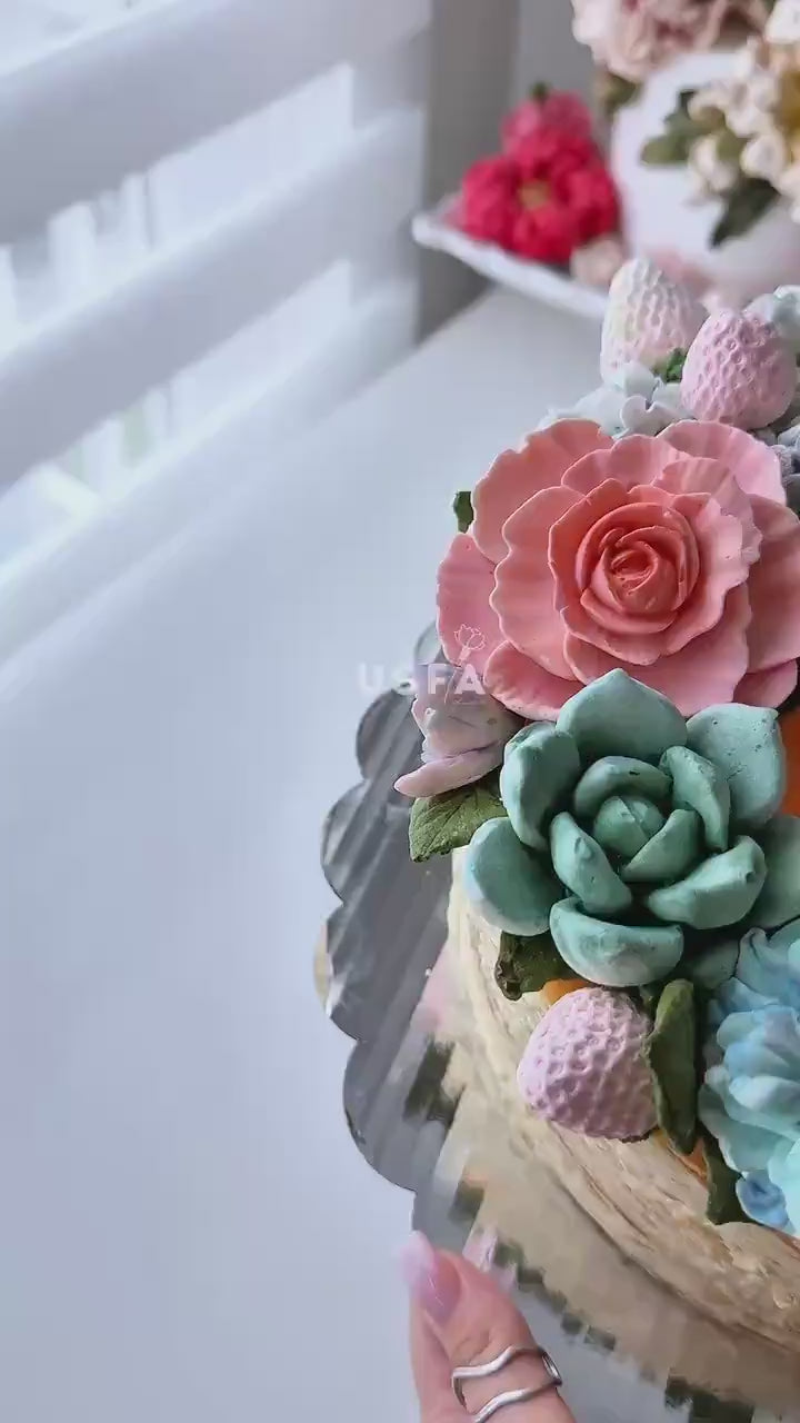 Succulent Silicone Mold | food grade marshmallow zefir decorating tool