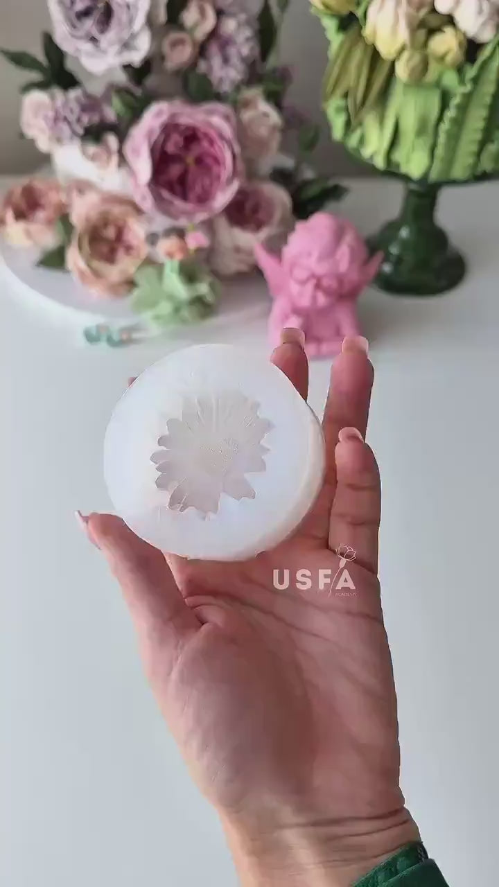 Daisy Heart  Silicone Mold | food grade marshmallow zefir decorating tool