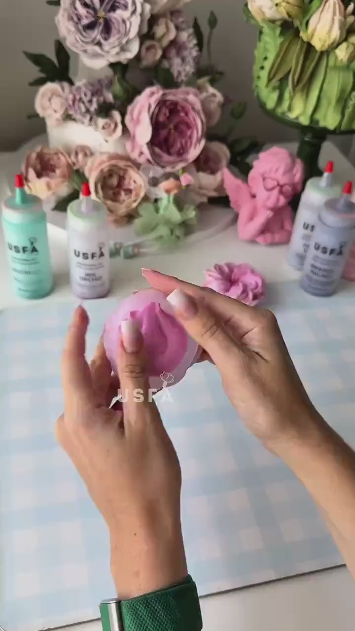 Peony Bud Silicone Mold | food grade marshmallow zefir decorating tool