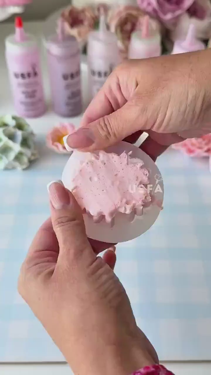 Carmine Blush Mum Silicone Mold | food grade marshmallow zefir decorating tool
