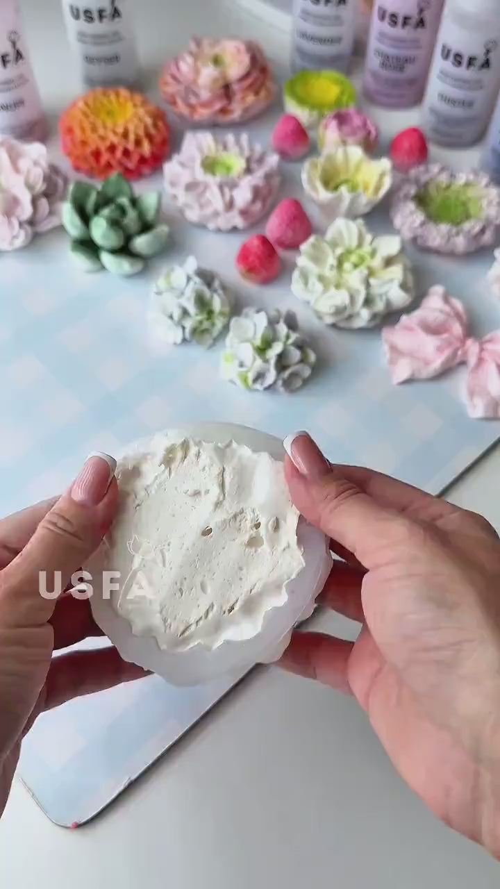Peony First Arrival  Silicone Mold | food grade marshmallow zefir decorating tool