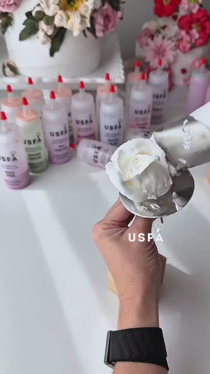 Raspberry Dry Spray Color System – Airbrush Alternative for Piped Flowers