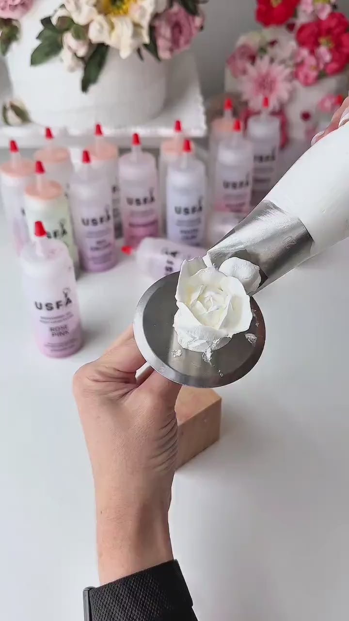 Spring Onion Dry Spray Color System – Airbrush Alternative for Piped Flowers