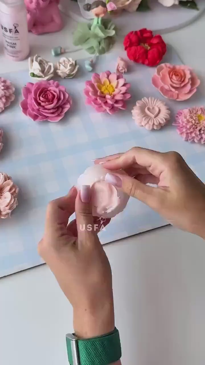 Rose Elle soft Silicone Mold | food grade marshmallow zefir decorating tool