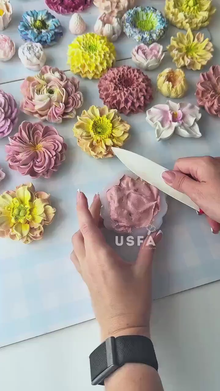 Scabiosa Silicone Mold | food grade marshmallow zefir decorating tool