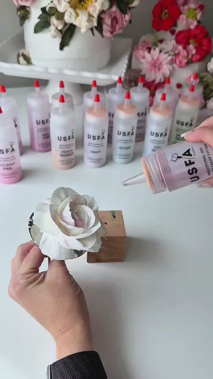 Soft Palette Dry Spray Color System – Zefir Piped Flower Baking Decorations (Set of 5)