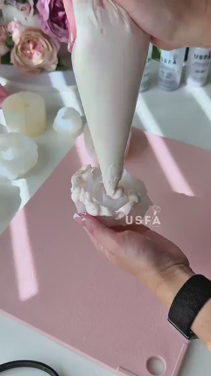 Rose Spiral Soft Silicone Mold | food grade marshmallow zefir decorating tool