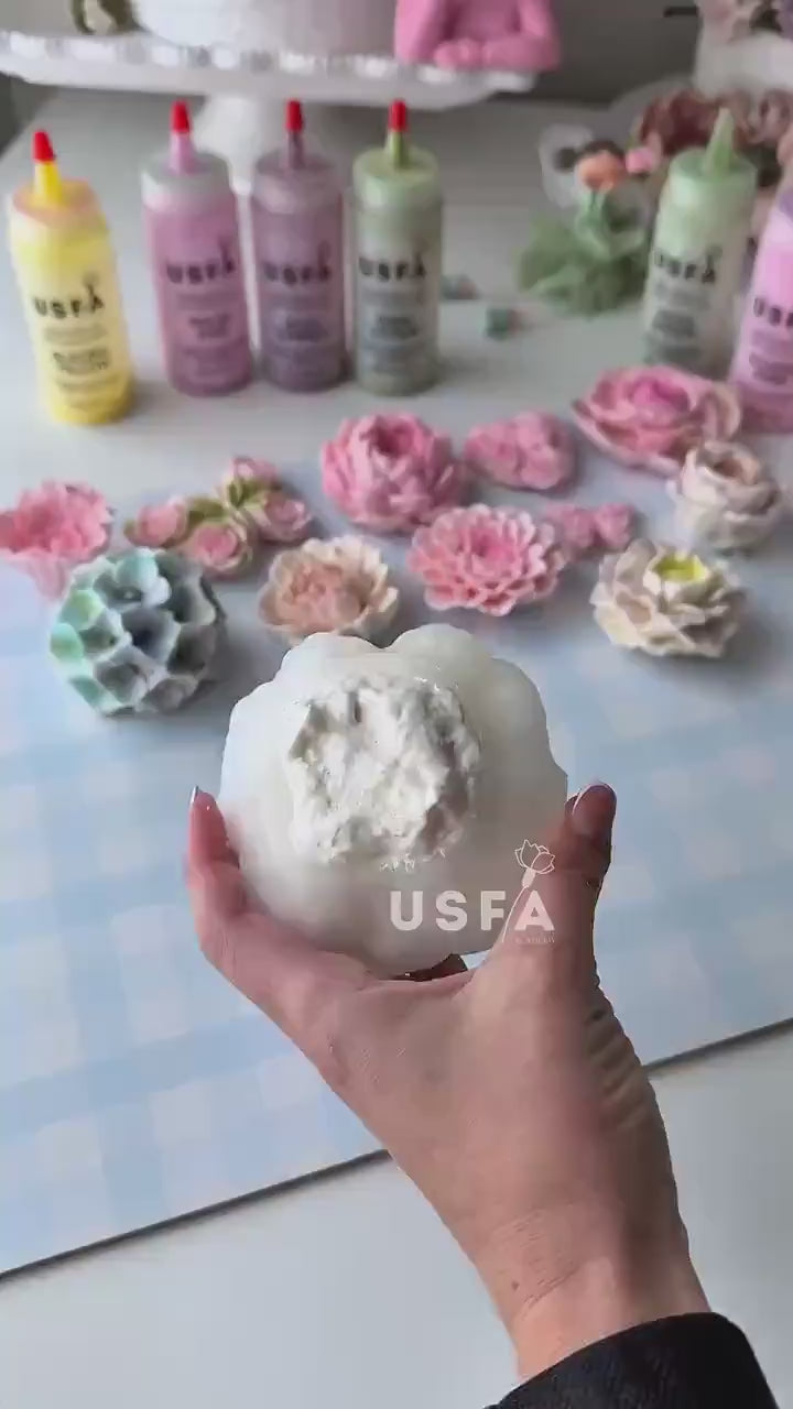 Rose Mojave Silicone Mold | food grade marshmallow zefir decorating tool