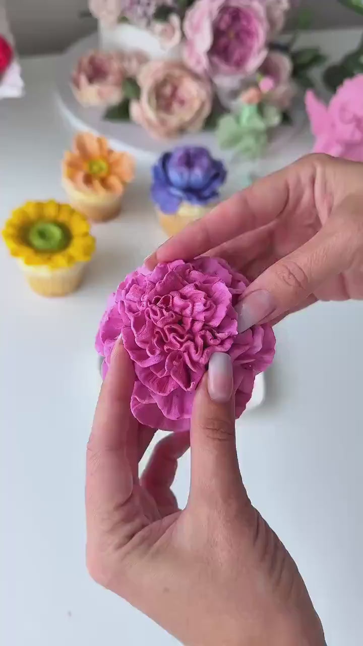 XL Carnation  Soft Silicone Mold | food grade marshmallow zefir decorating tool